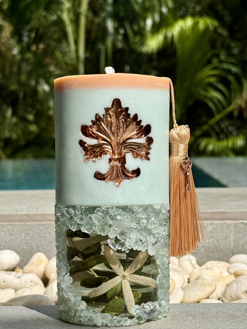 104 Green fluorite  Soy Candle