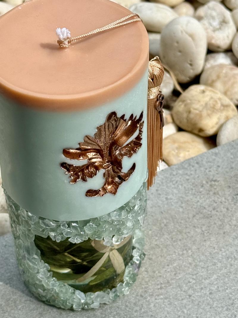 104 Green fluorite  Soy Candle