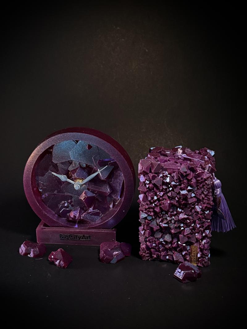 127 Crystal epoxy candle